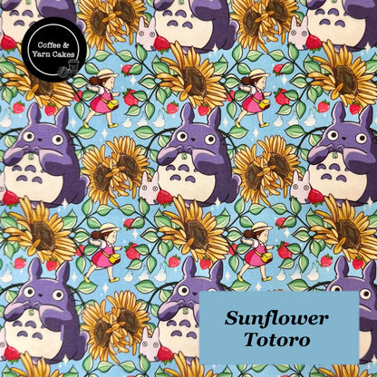 Sunflower Totoro Zipped Notions Hook DPN Pouch/Case