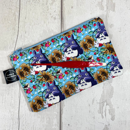 Sunflower Totoro Zipped Notions Hook DPN Pouch/Case