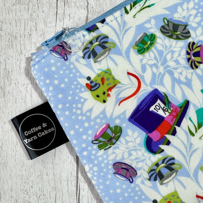 Curiouser 6pm Somewhere Wonderland Zipped Notions Hook DPN Pouch/Case