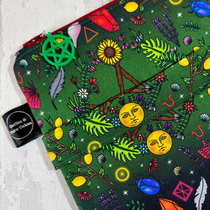 Summer Witch Zipped Project Bag - Large Size