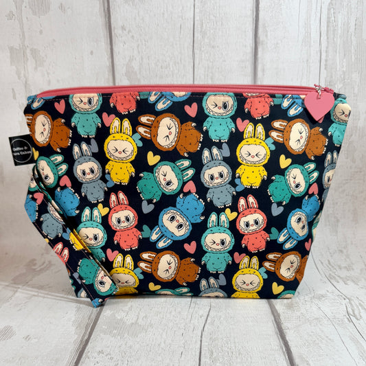 Labubu Love Zipped Project Bag - Large Size