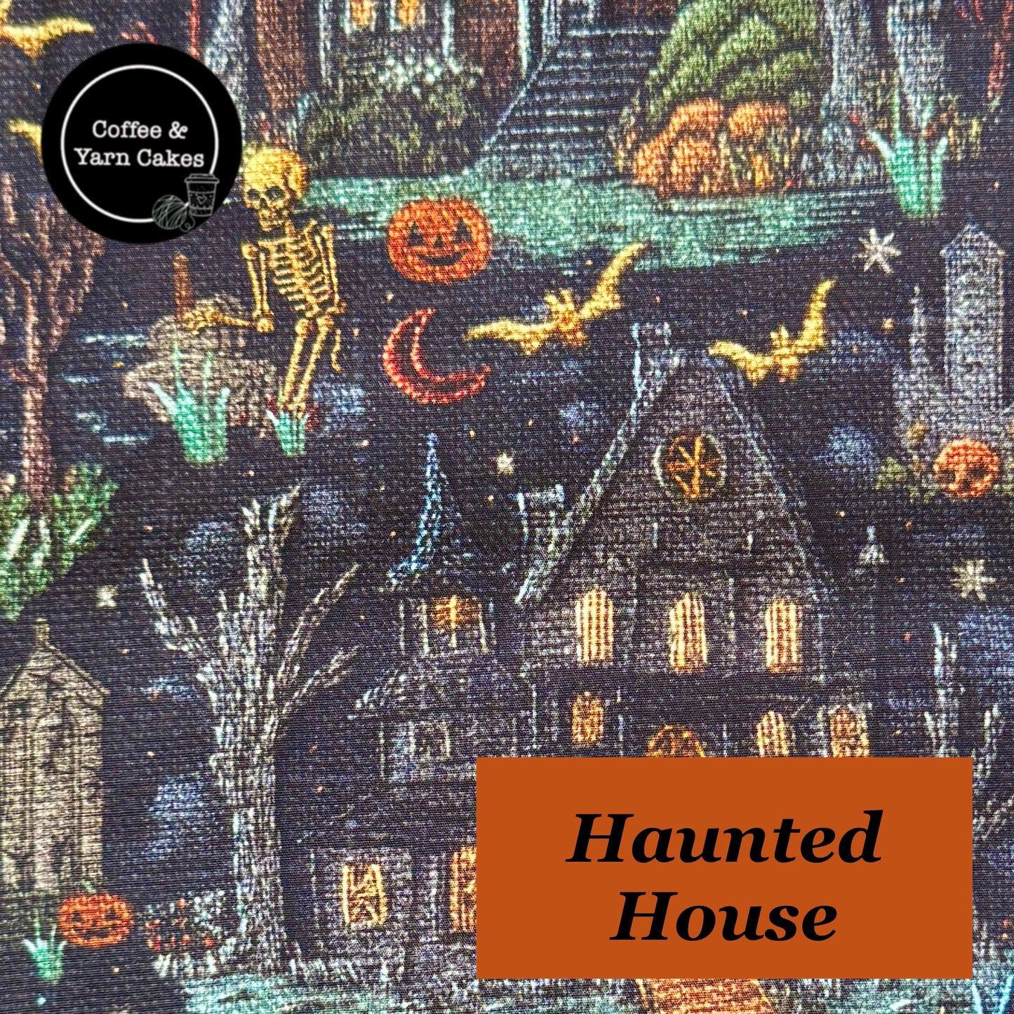 Haunted House Zipped Notions Hook DPN Pouch/Case
