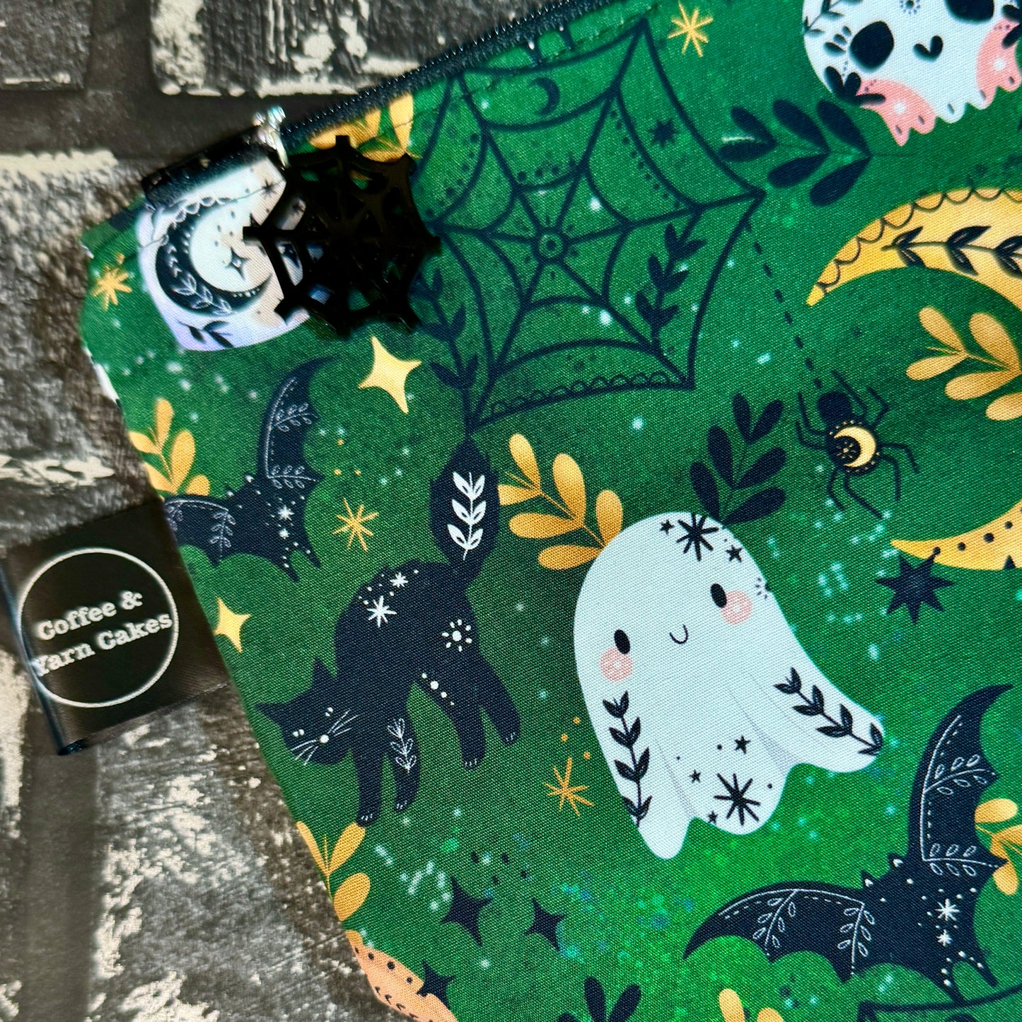 Spookaween Zipped Project Bag - Small/Sock Size