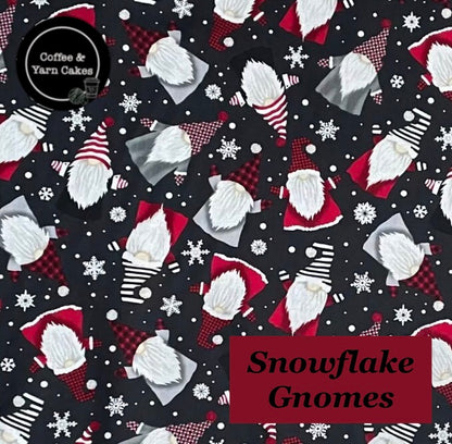 Snowflake Gnomes Zipped Notions Hook DPN Pouch/Case