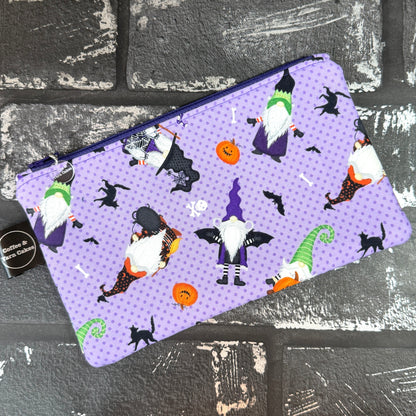 Gnome-ster Mash Halloween Gnomes Zipped Notions Hook DPN Pouch/Case