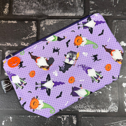Gnome-ster Mash Halloween Gnomes Zipped Project Bag - Small/Sock Size