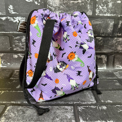 Gnome-ster Mash Halloween Gnomes Drawstring Project Bag - Large/Extra Large