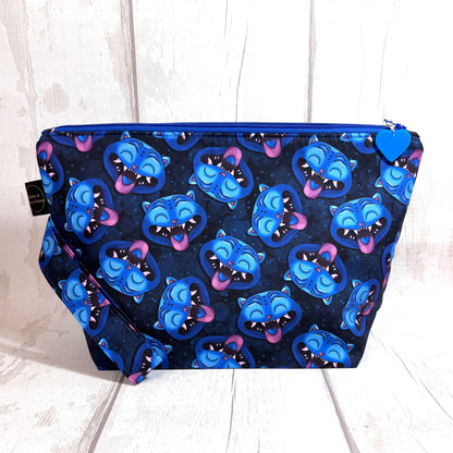 Derpy Tiger Zipped Project Bag - Large Size