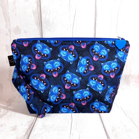 Derpy Tiger Zipped Project Bag - Large Size