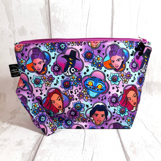K-Pop DH Golden Zipped Project Bag - Large Size