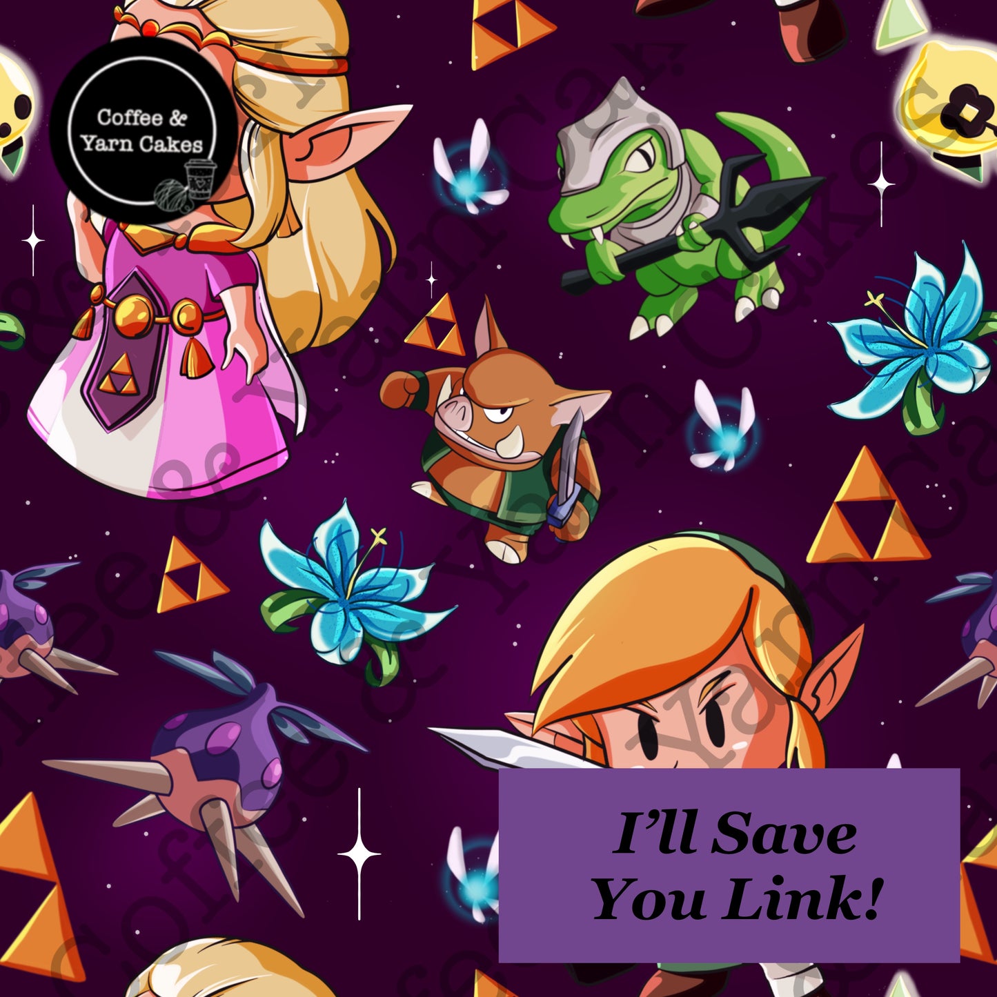 I'll Save You Link Zipped Project Bag - Small/Sock Size