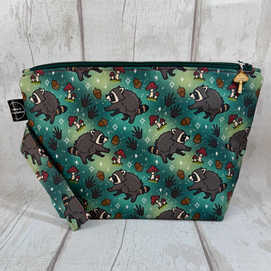 Jimothy Raccoon Zipped Project Bag - Large Size