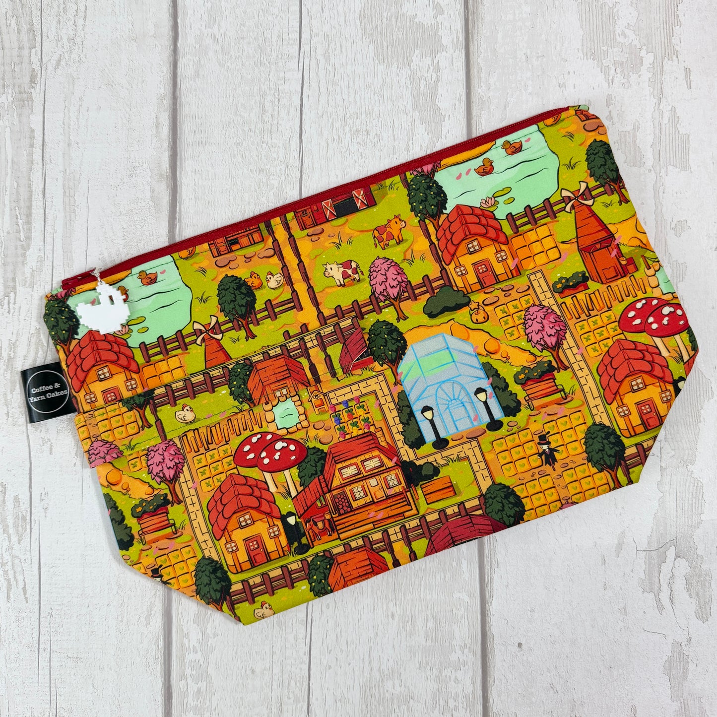 Stardew Valley Zipped Project Bag - Large Size