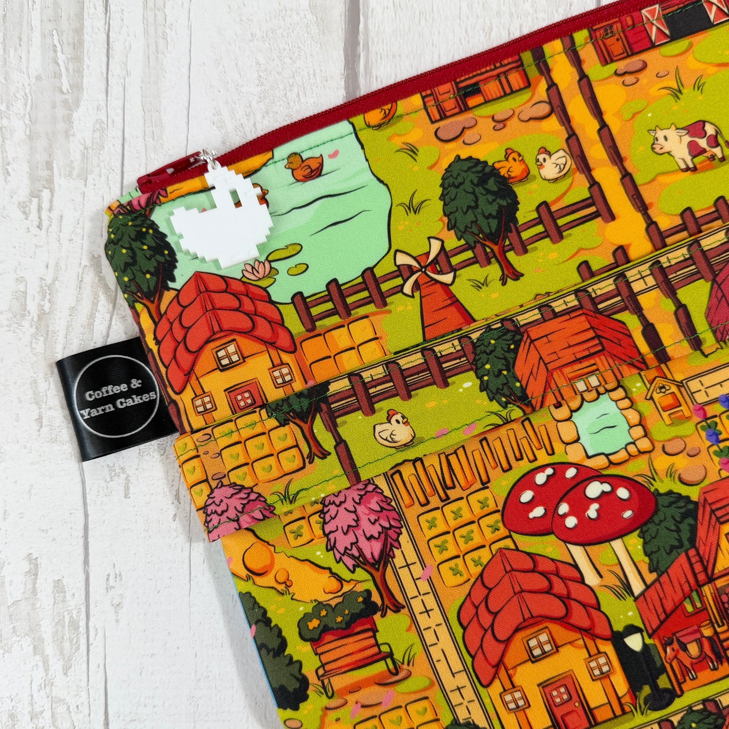 Stardew Valley Zipped Project Bag - Large Size