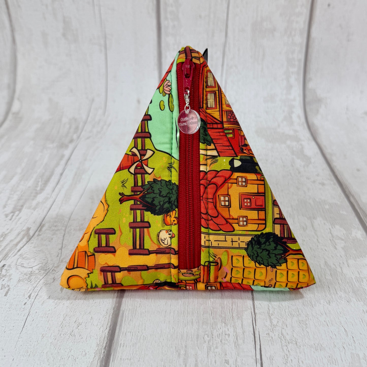 Stardew Valley Zipped Fabric Pyramid Notions Pouch