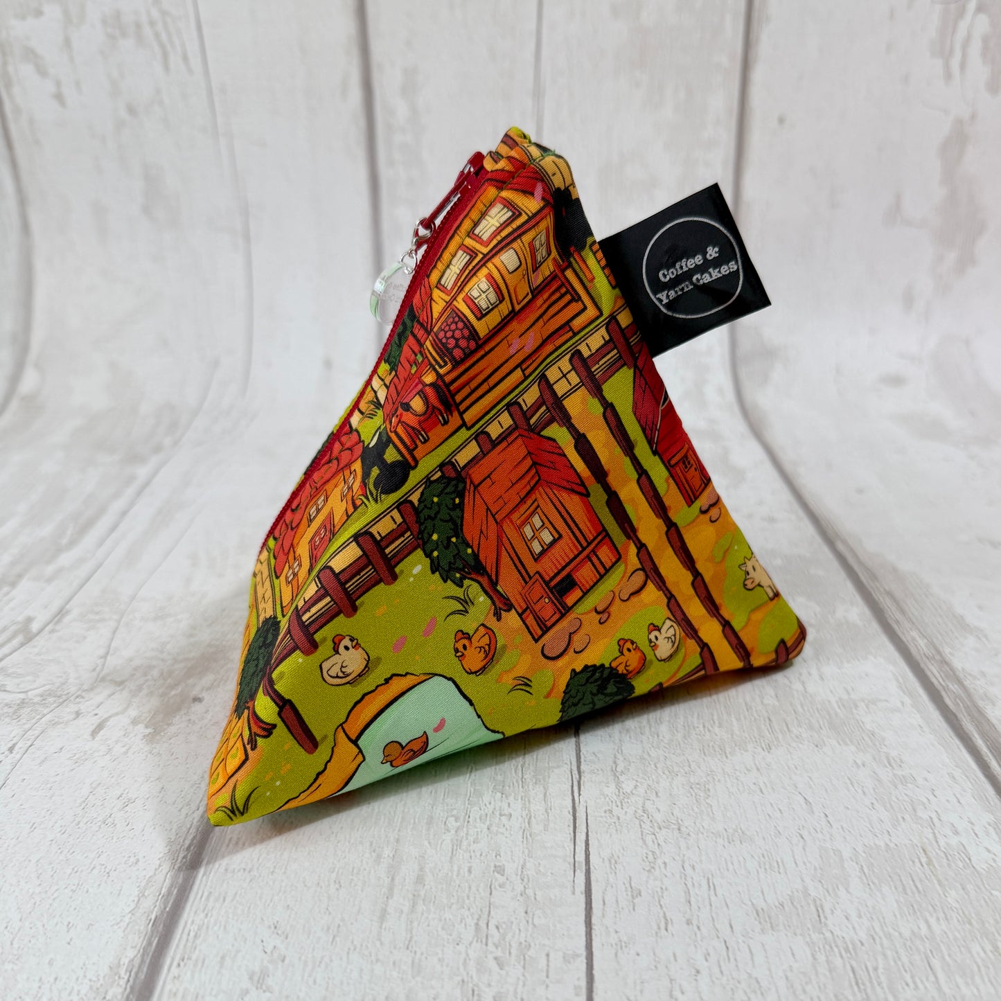 Stardew Valley Zipped Fabric Pyramid Notions Pouch