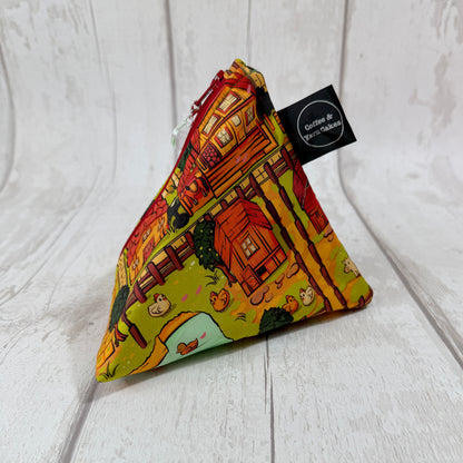 Stardew Valley Zipped Fabric Pyramid Notions Pouch