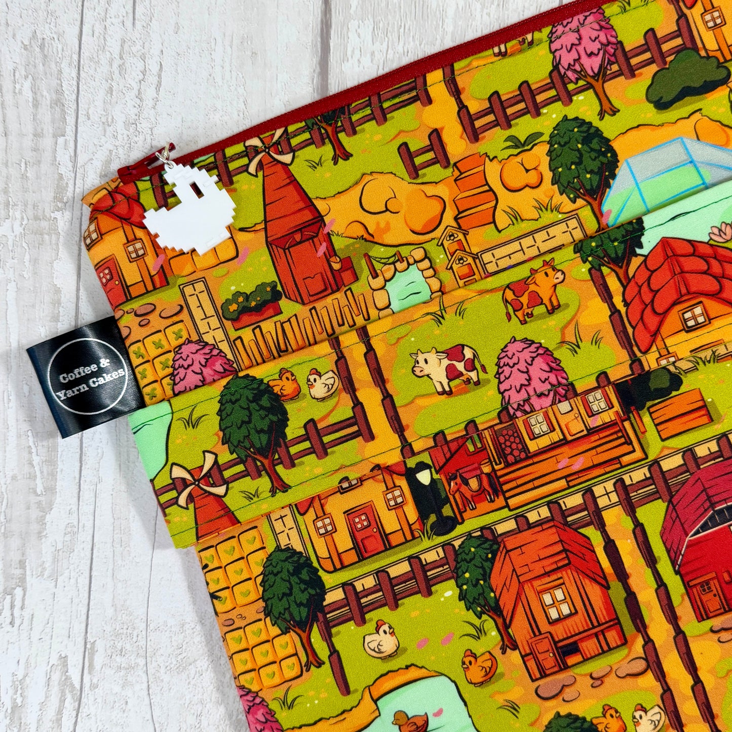 Stardew Valley Zipped Project Bag - Extra Large Size