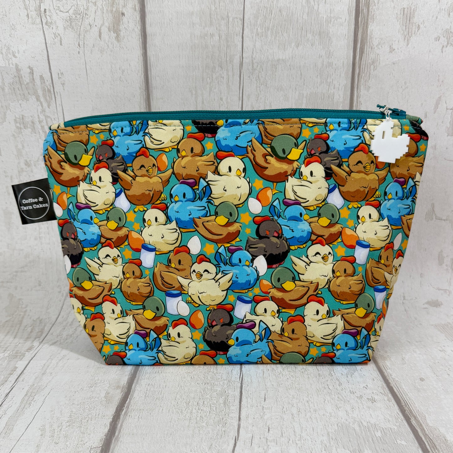 Stardew Birdies Zipped Project Bag - Small/Sock Size