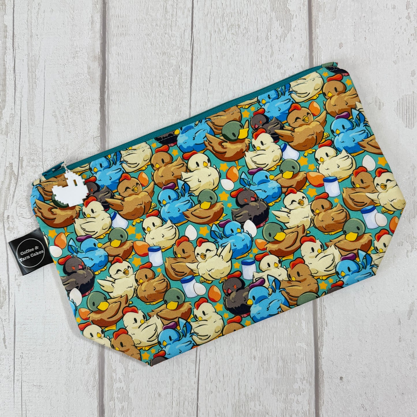 Stardew Birdies Zipped Project Bag - Small/Sock Size