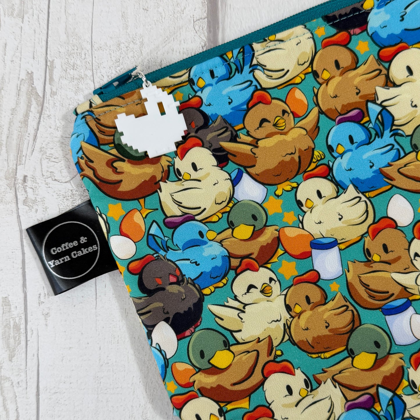 Stardew Birdies Zipped Project Bag - Small/Sock Size