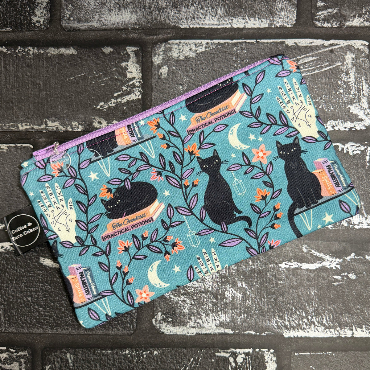 Spellbound Cats Zipped Notions Hook DPN Pouch/Case
