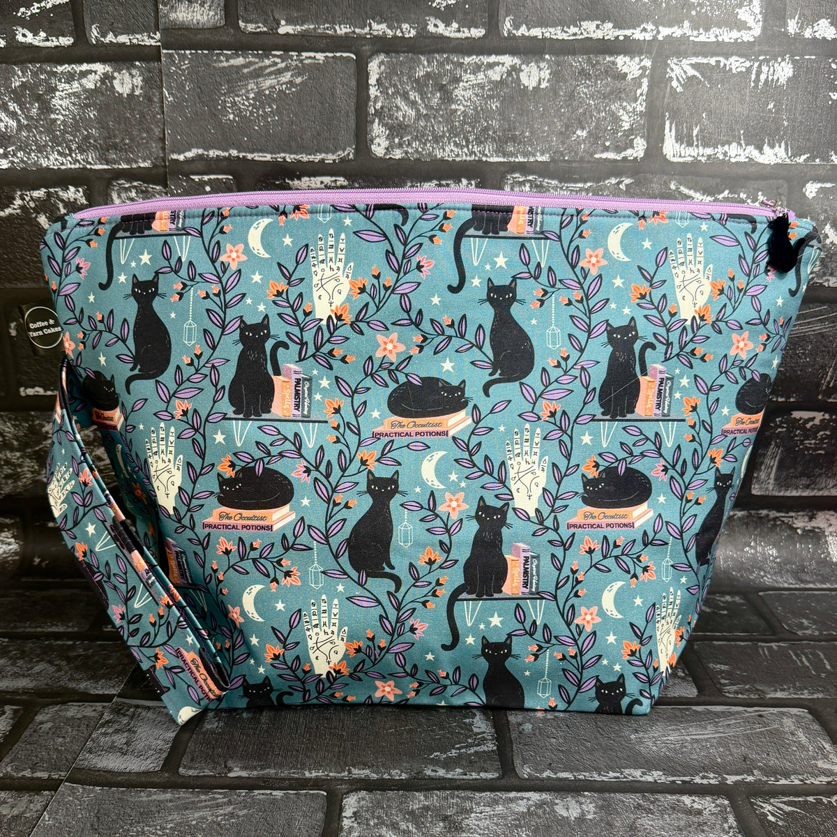 Spellbound Cats Zipped Project Bag - Extra Large Size