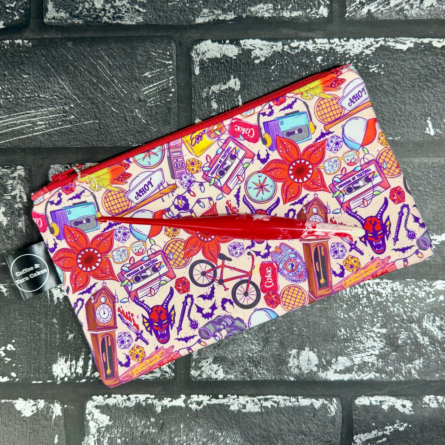 Welcome To Hawkins Zipped Notions Hook DPN Pouch/Case