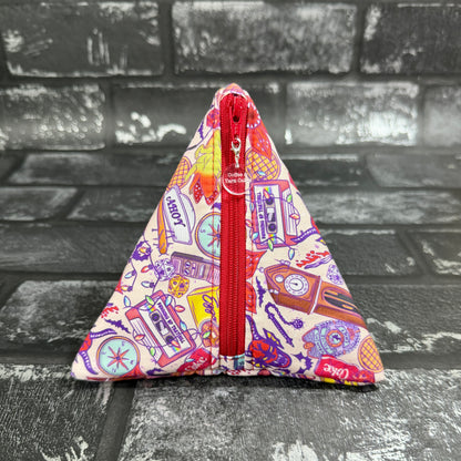 Welcome To Hawkins Zipped Fabric Pyramid Notions Pouch