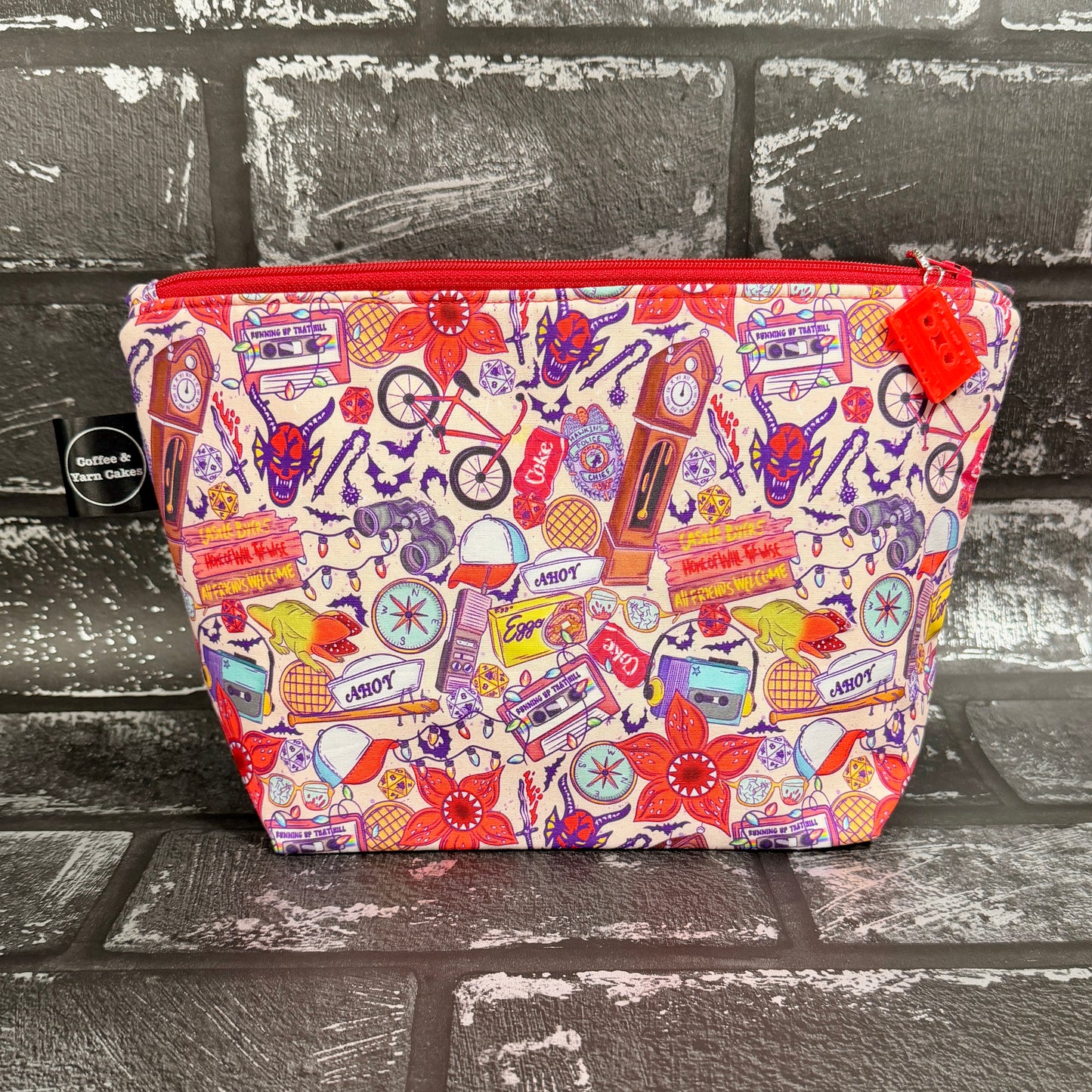 Welcome To Hawkins Zipped Project Bag - Small/Sock Size