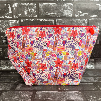 Welcome To Hawkins Zipped Project Bag - Extra Large Size