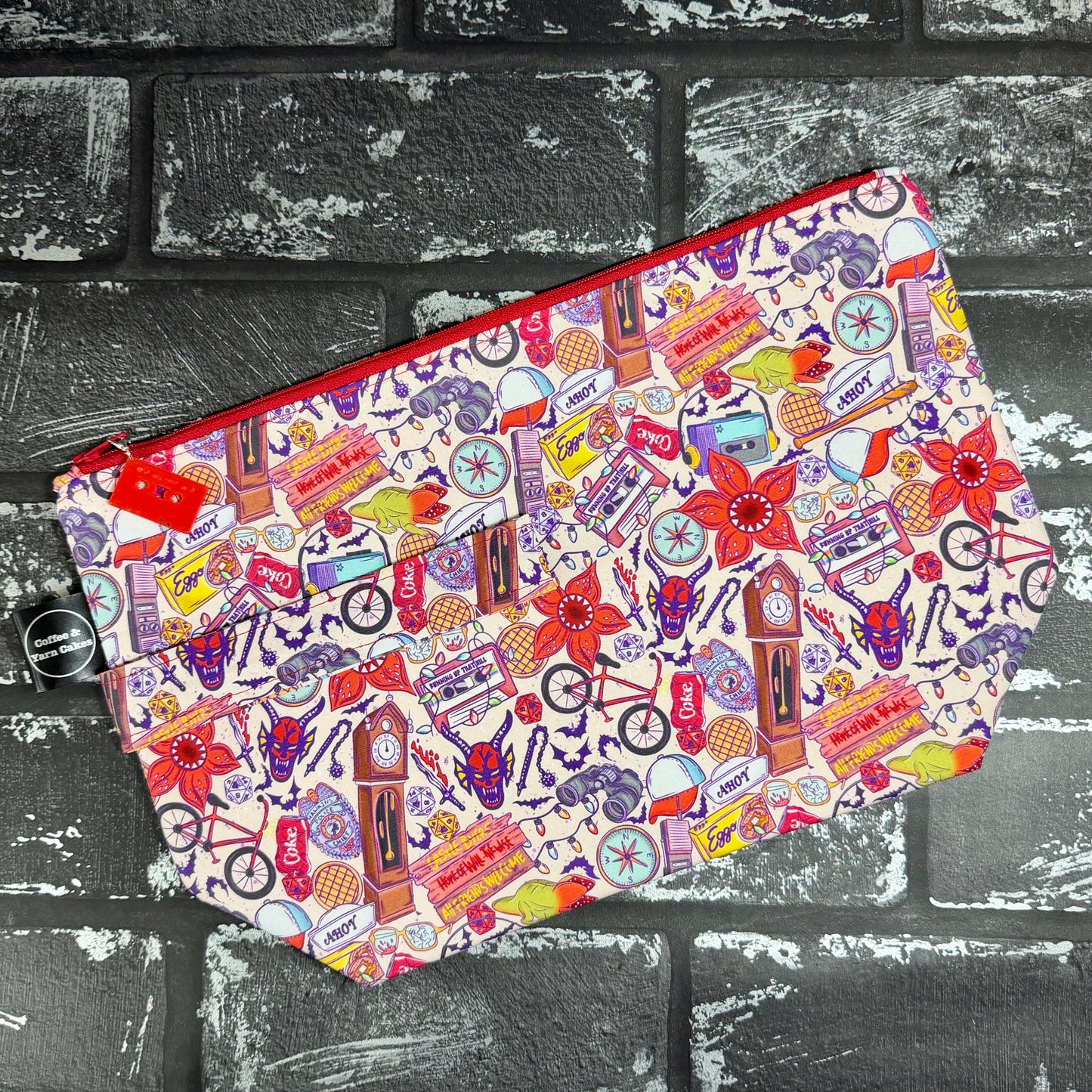 Welcome To Hawkins Zipped Project Bag - Large Size