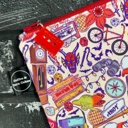 Welcome To Hawkins Zipped Project Bag - Small/Sock Size