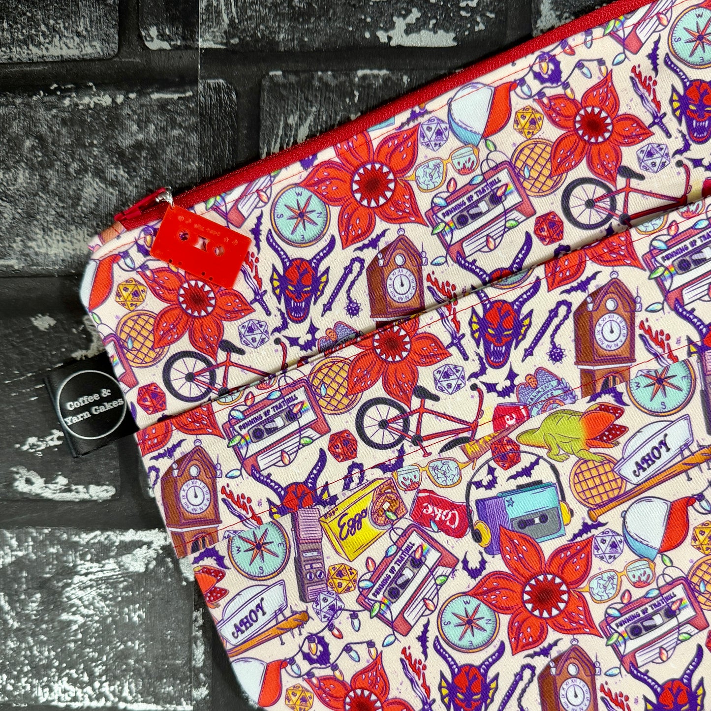 Welcome To Hawkins Zipped Project Bag - Extra Large Size