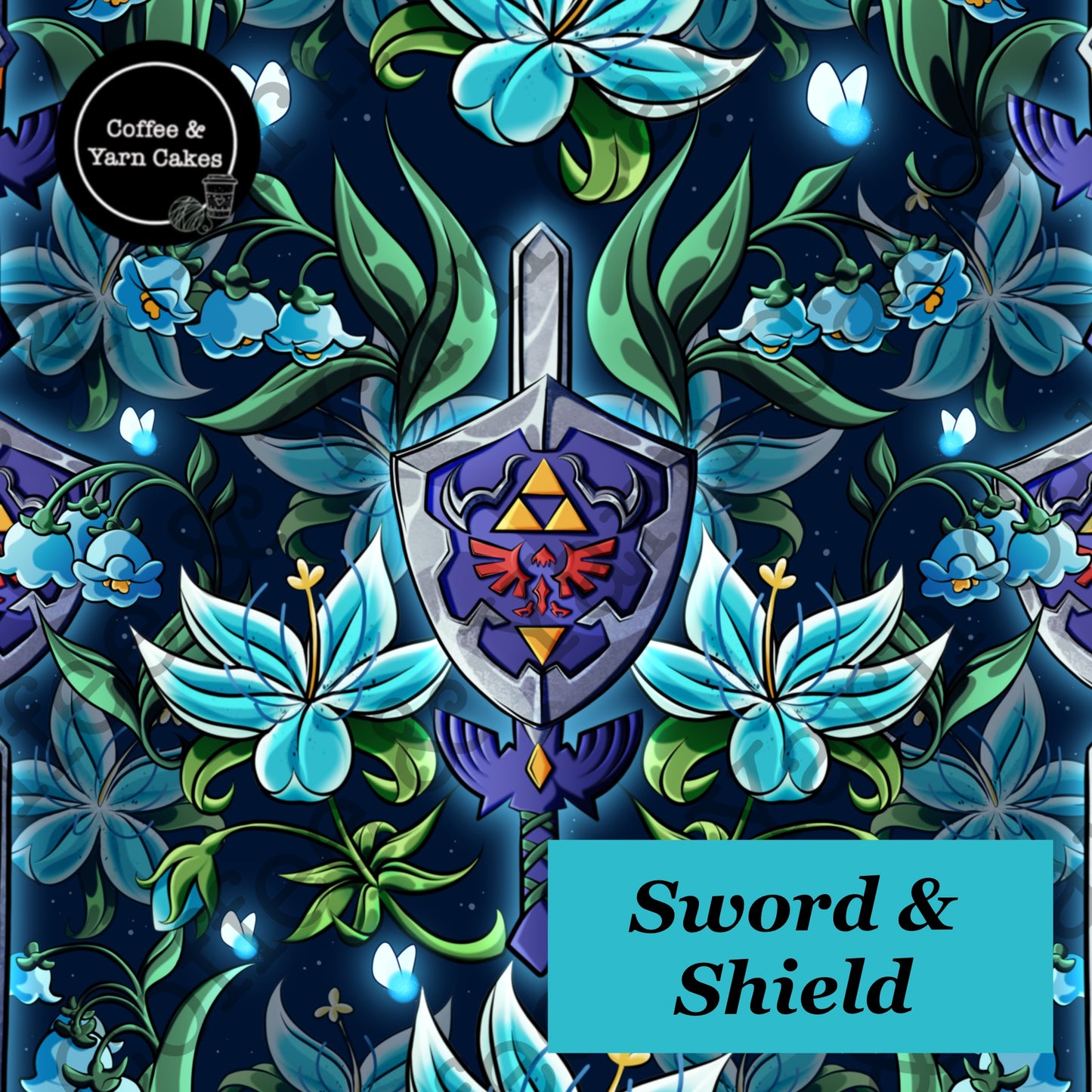 Sword & Shield Zipped Project Bag - Small/Sock Size