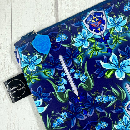 Sword & Shield Zipped Project Bag - Small/Sock Size