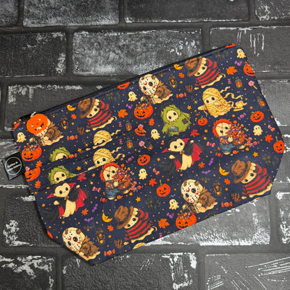 Trick Or Treat Ghosties Zipped Project Bag - Large Size