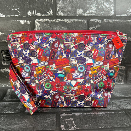 Welcome To Hawkins Checkerboard Zipped Project Bag - Large Size