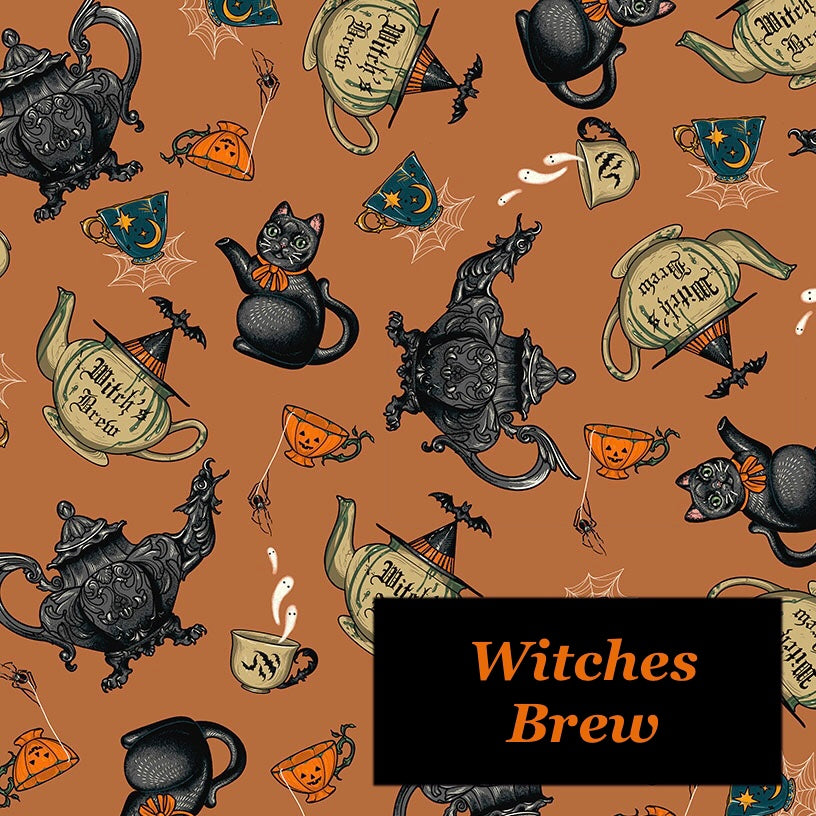Witches Brew Zipped Project Bag - Small/Sock Size