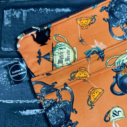 Witches Brew Zipped Project Bag - Large Size