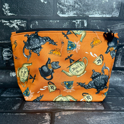 Witches Brew Zipped Project Bag - Small/Sock Size