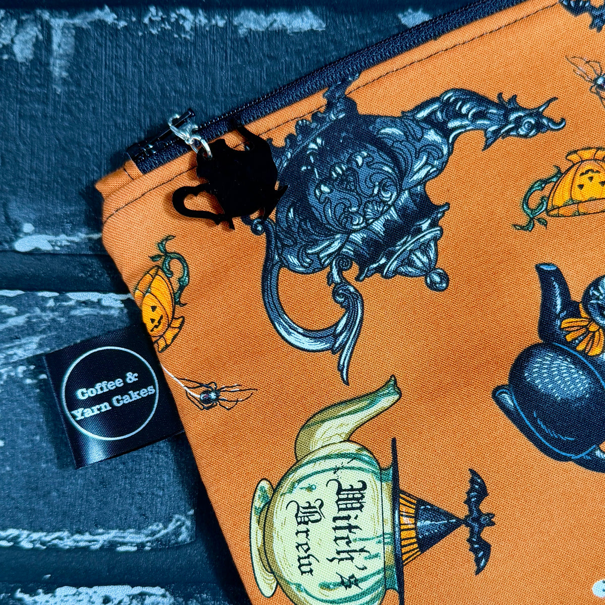 Witches Brew Zipped Project Bag - Small/Sock Size