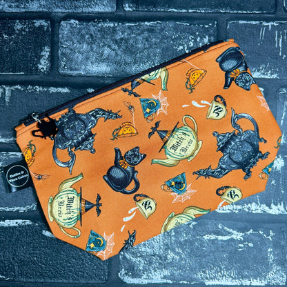 Witches Brew Zipped Project Bag - Small/Sock Size