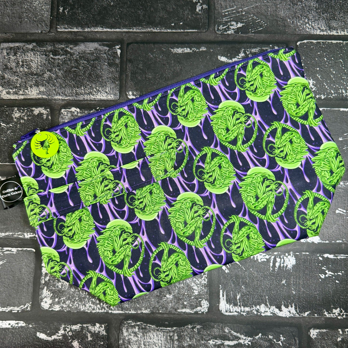 Xenomorph Alien Zipped Project Bag - Large Size
