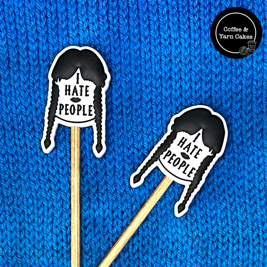 I Hate People Wednesday Stitch Stoppers 1 Pair