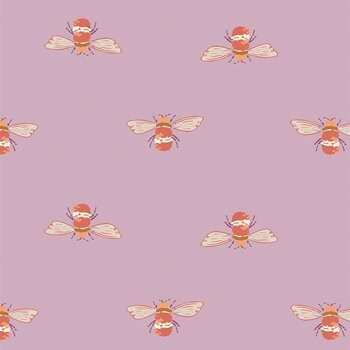 Sac à projets zippé Crafting Magic Lilac Bumble Bees - Petit/Taille chaussette